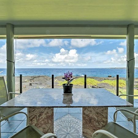 Direct Oceanfront, Big Island Home Keaau Exteriér fotografie