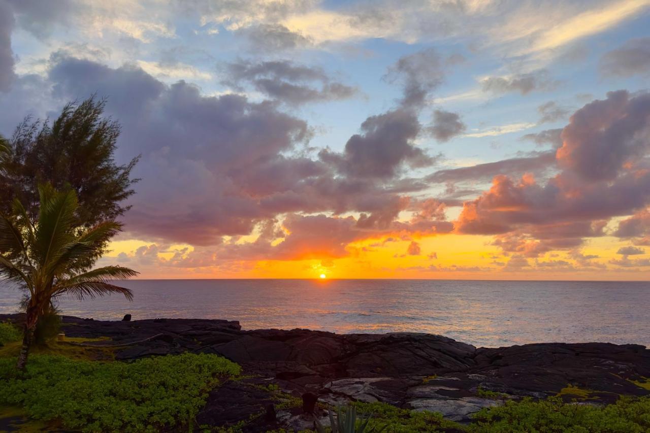 Direct Oceanfront, Big Island Home Keaau Exteriér fotografie