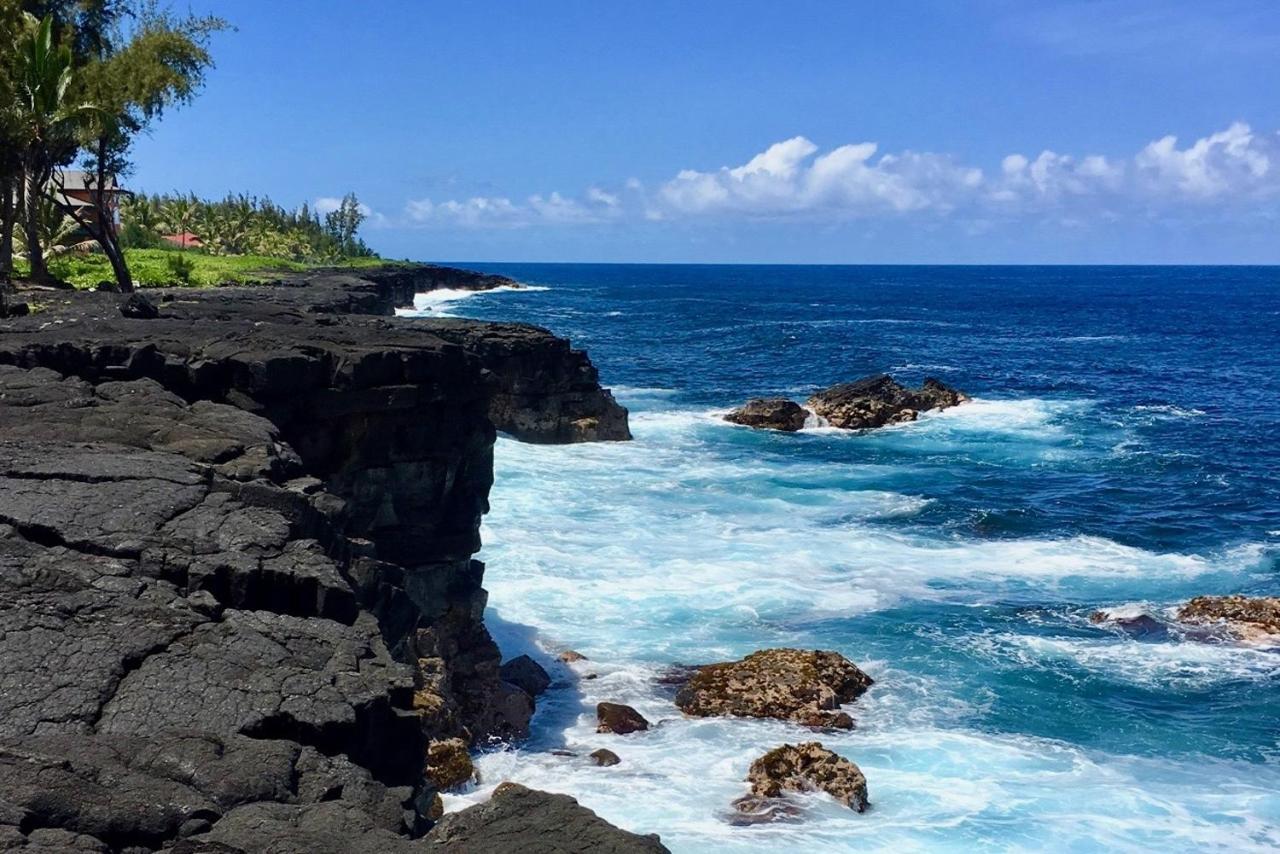 Direct Oceanfront, Big Island Home Keaau Exteriér fotografie